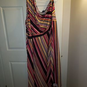 One shoulder maxi dress size 34/36W